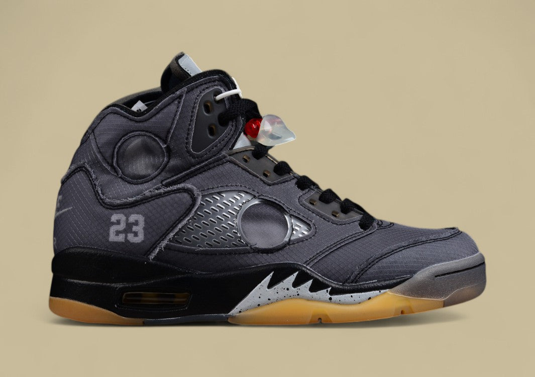 Air Jordan 5 Off White Black Cicada Wing