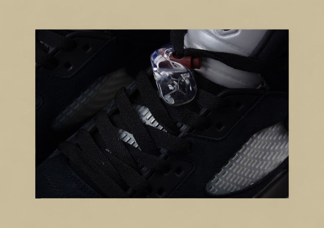 Air Jordan 5 Retro Black With Dark Red