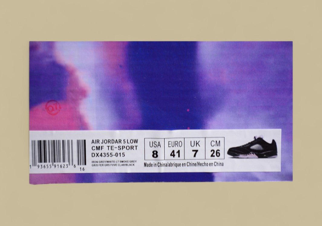 Air Jordan 5 Retro Black With Pink Lace Closure