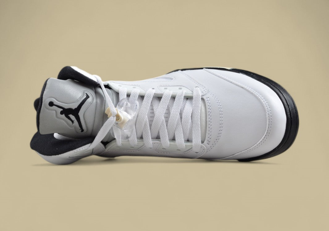 Air Jordan 5 Retro Black & White Silver