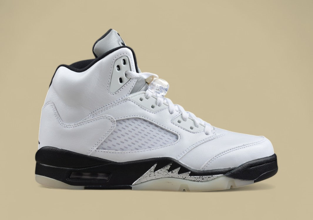 Air Jordan 5 Retro Black & White Silver