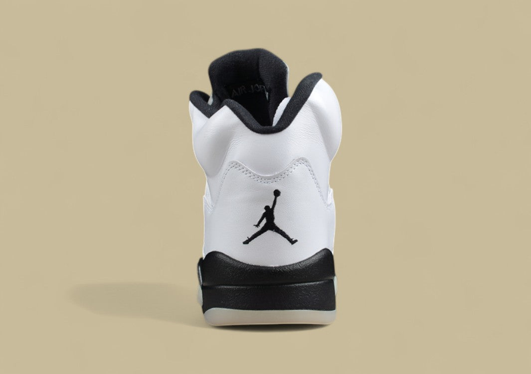 Air Jordan 5 Retro Black & White Silver