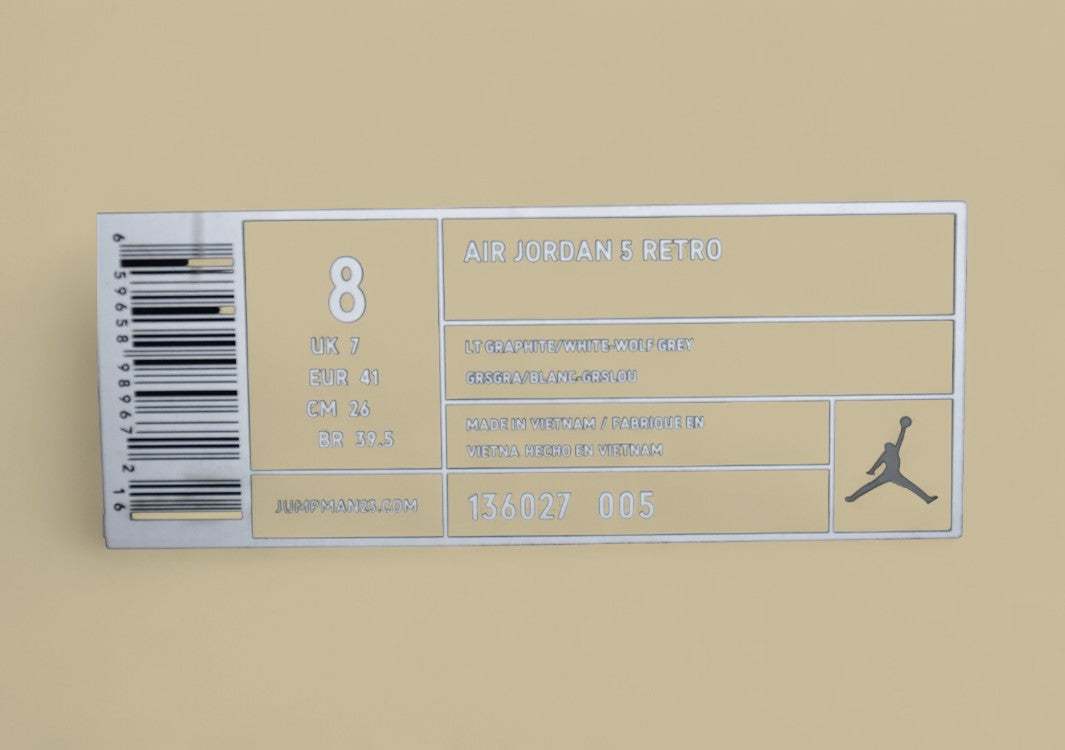 Air Jordan 5 Retro Cool Grey & Metallic Silver