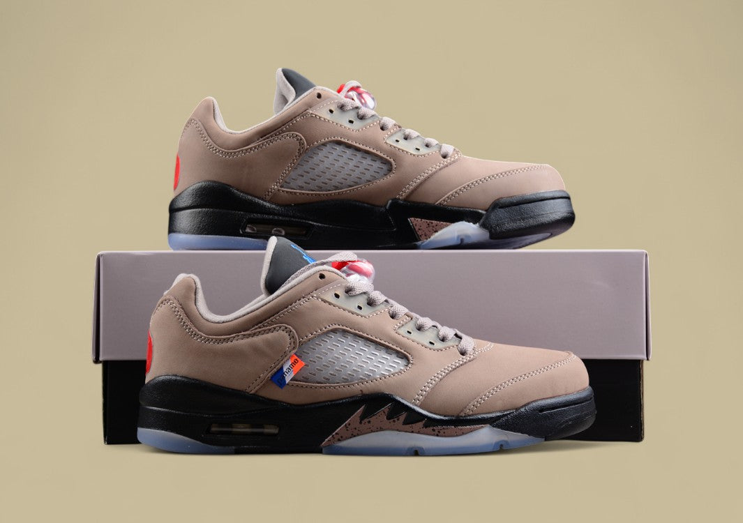 Air Jordan 5 Retro Dark Gray With a Bright Blue