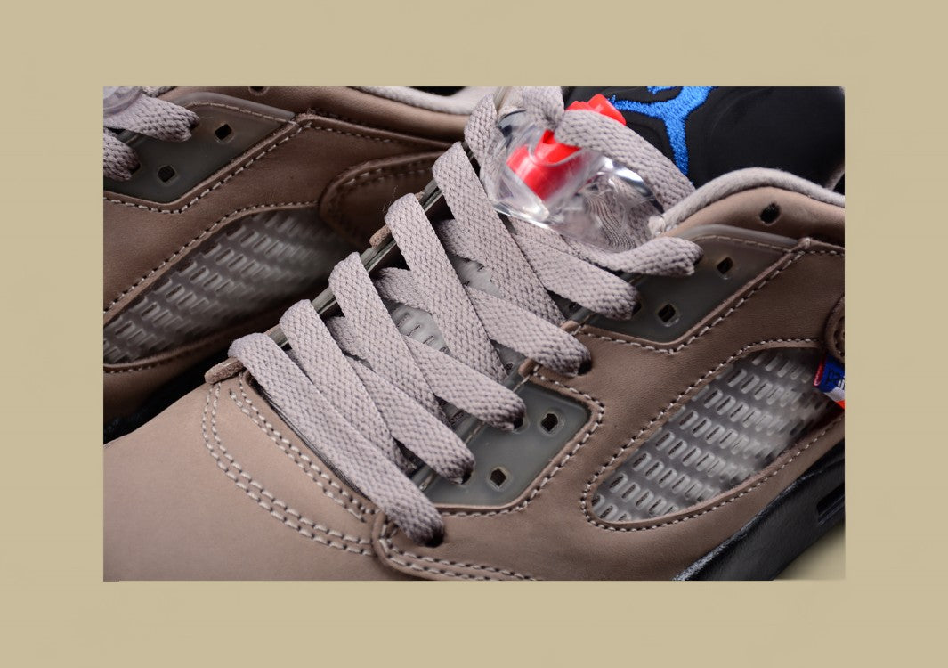 Air Jordan 5 Retro Dark Gray With a Bright Blue