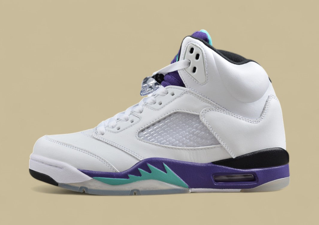 Air Jordan 5 Retro Grape White & Purple