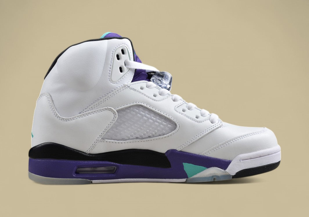 Air Jordan 5 Retro Grape White & Purple