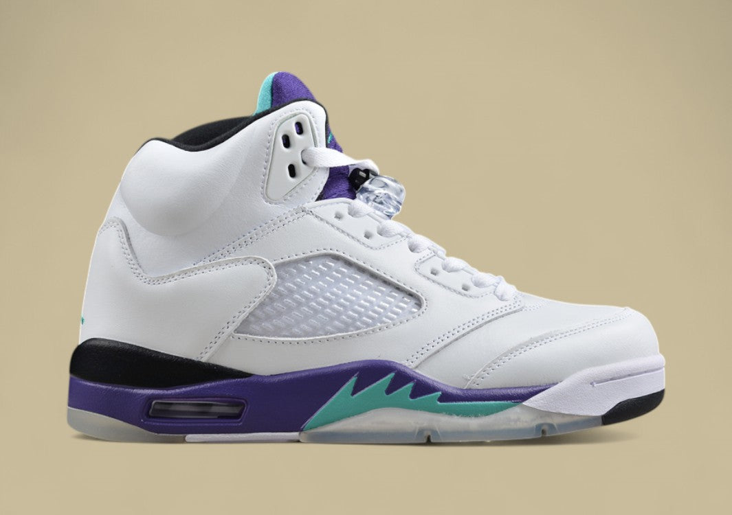 Air Jordan 5 Retro Grape White & Purple