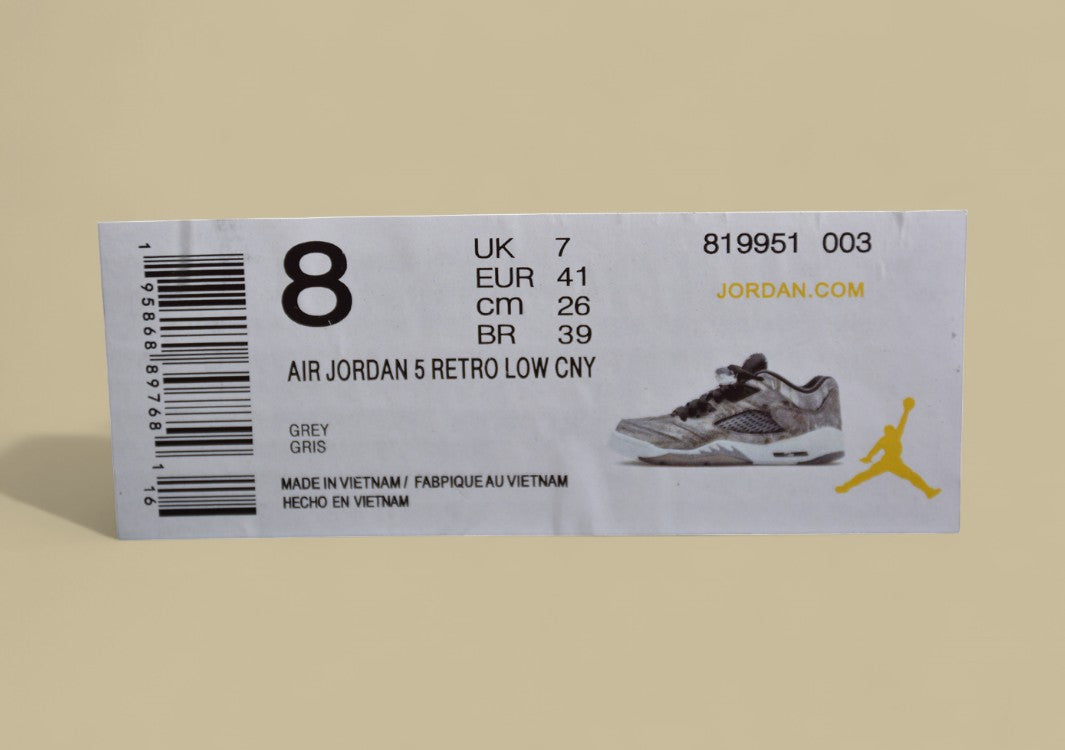 Air Jordan 5 Retro Gray & Silver