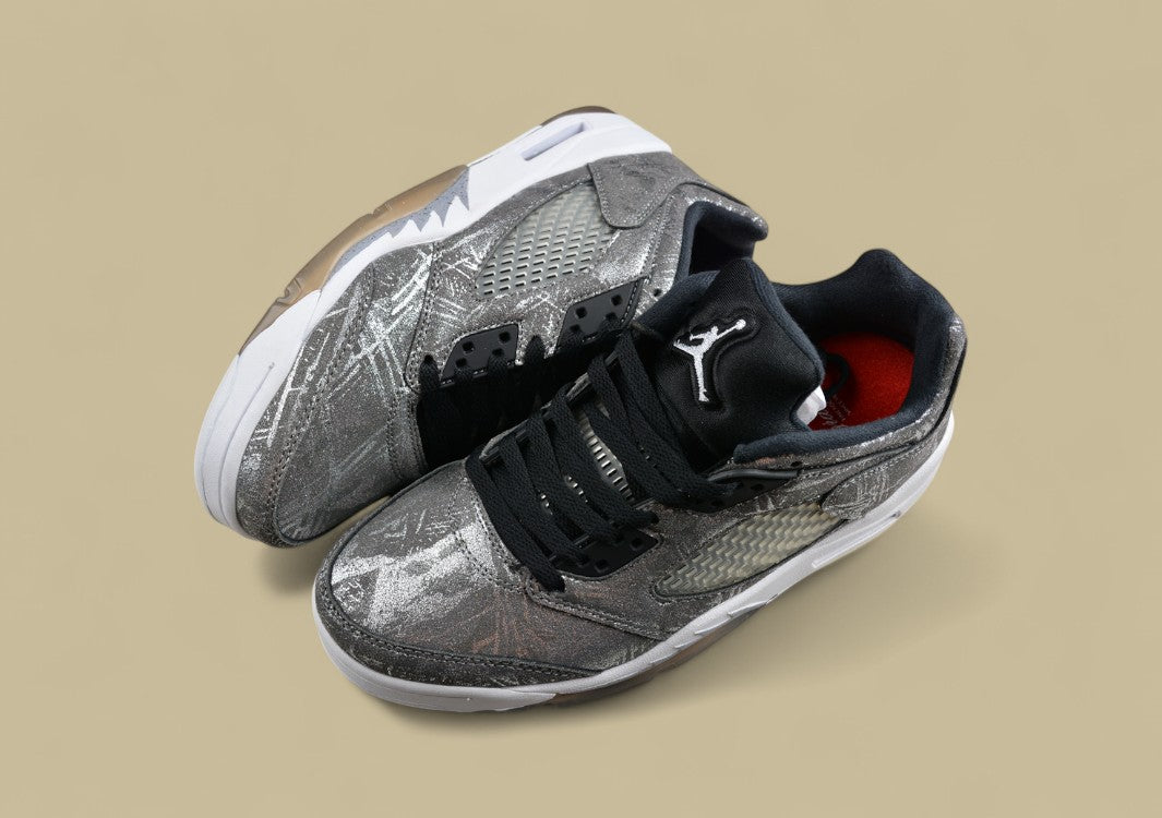 Air Jordan 5 Retro Gray & Silver