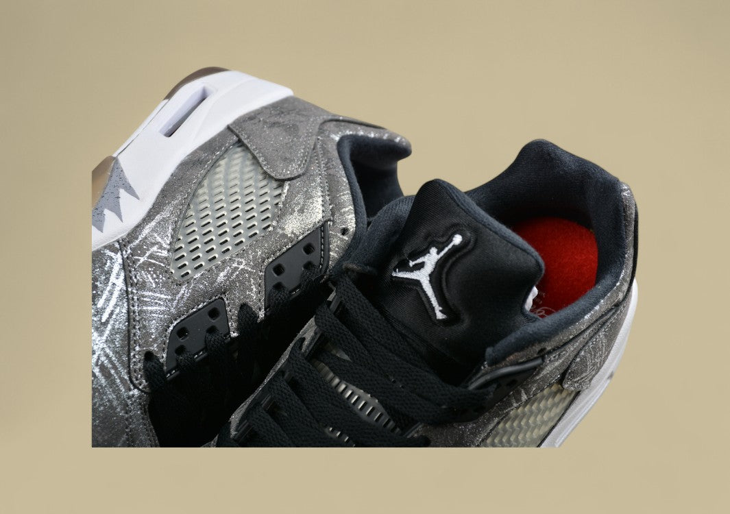 Air Jordan 5 Retro Gray & Silver