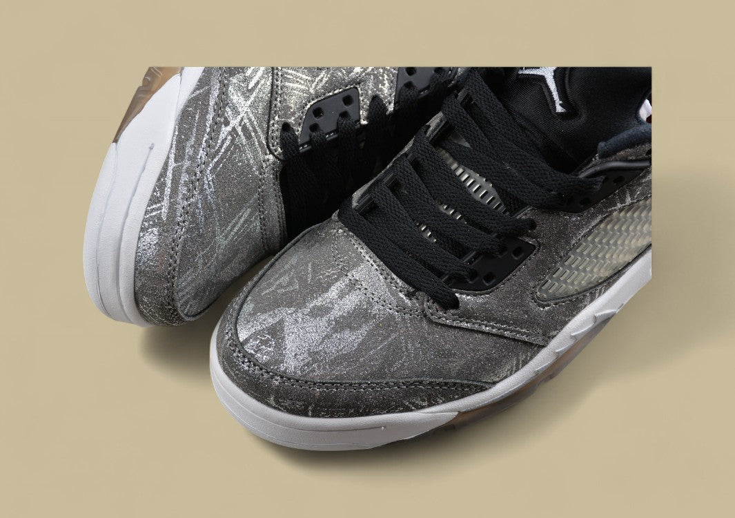Air Jordan 5 Retro Gray & Silver