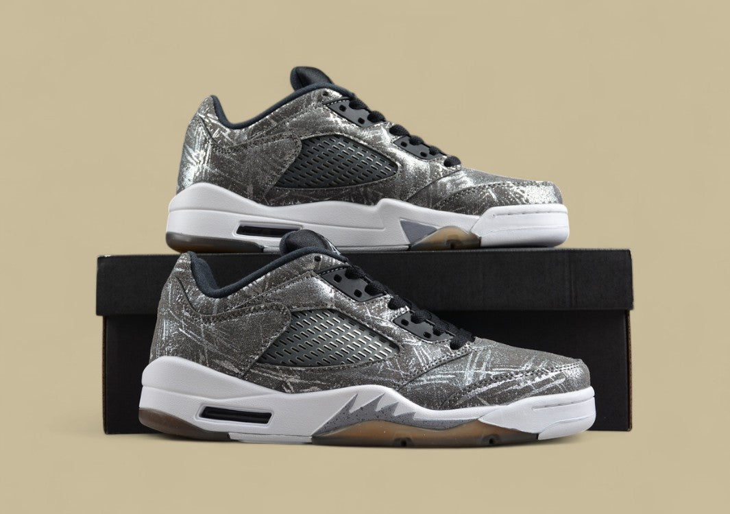 Air Jordan 5 Retro Gray & Silver