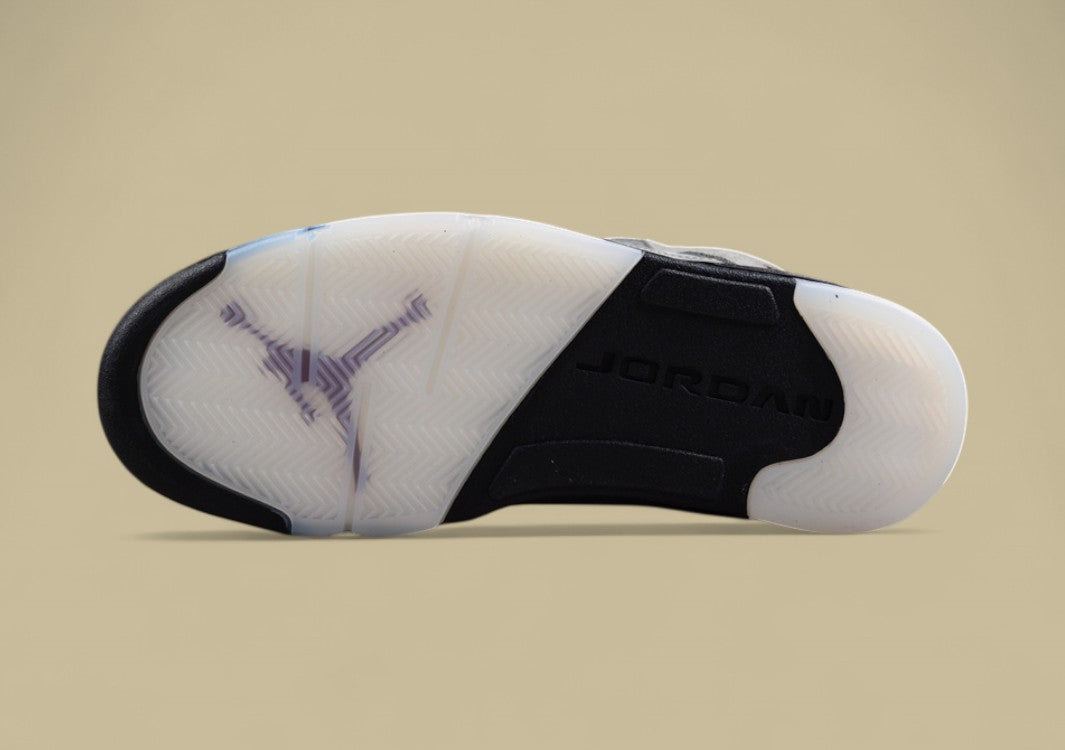 Air Jordan 5 Retro Light Gray Suede With a Soft Texture