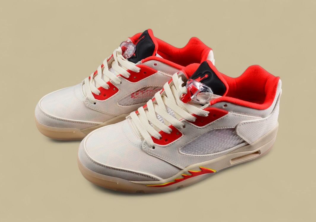 Air Jordan 5 Retro Low Light Beige Off White