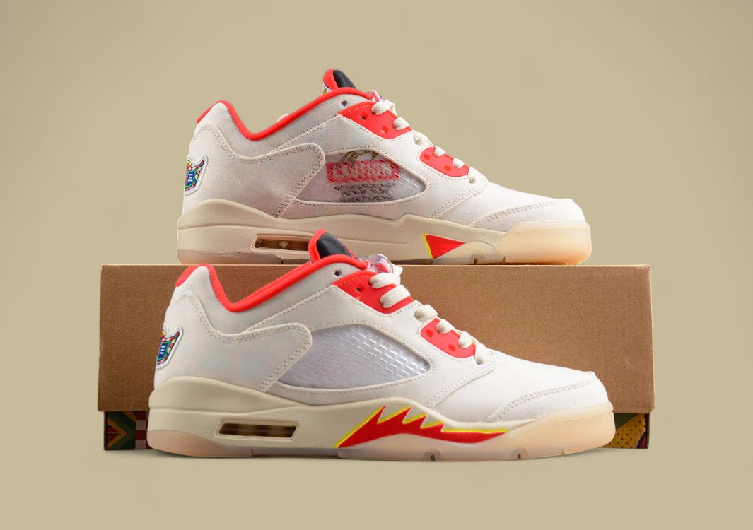 Air Jordan 5 Retro Low Light Beige Off White