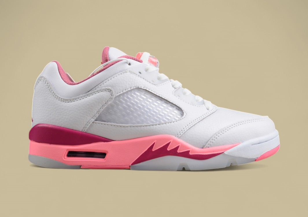 Air Jordan 5 Retro Low White and Pink
