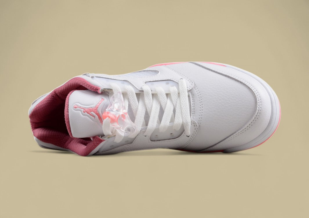 Air Jordan 5 Retro Low White and Pink