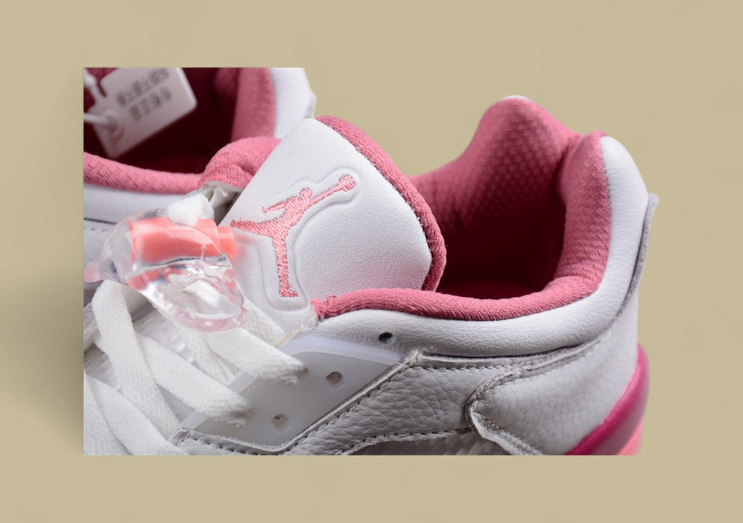 Air Jordan 5 Retro Low White and Pink