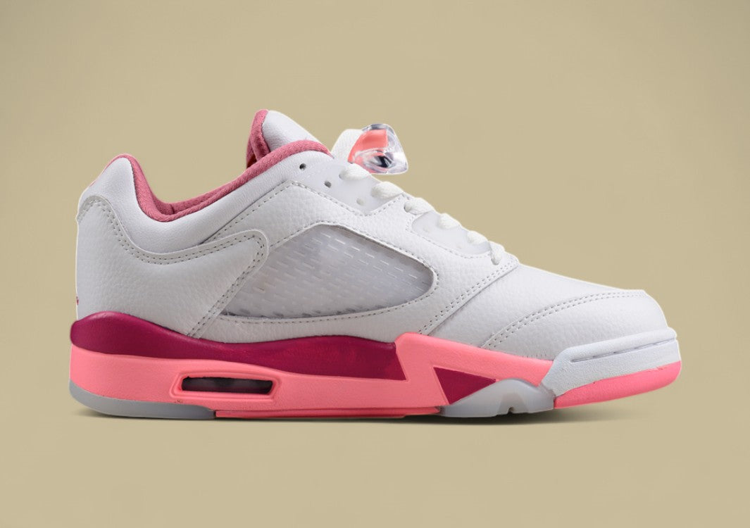 Air Jordan 5 Retro Low White and Pink