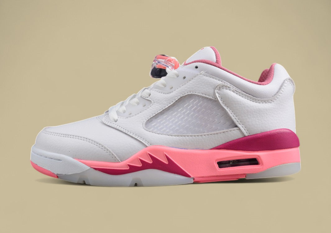 Air Jordan 5 Retro Low White and Pink