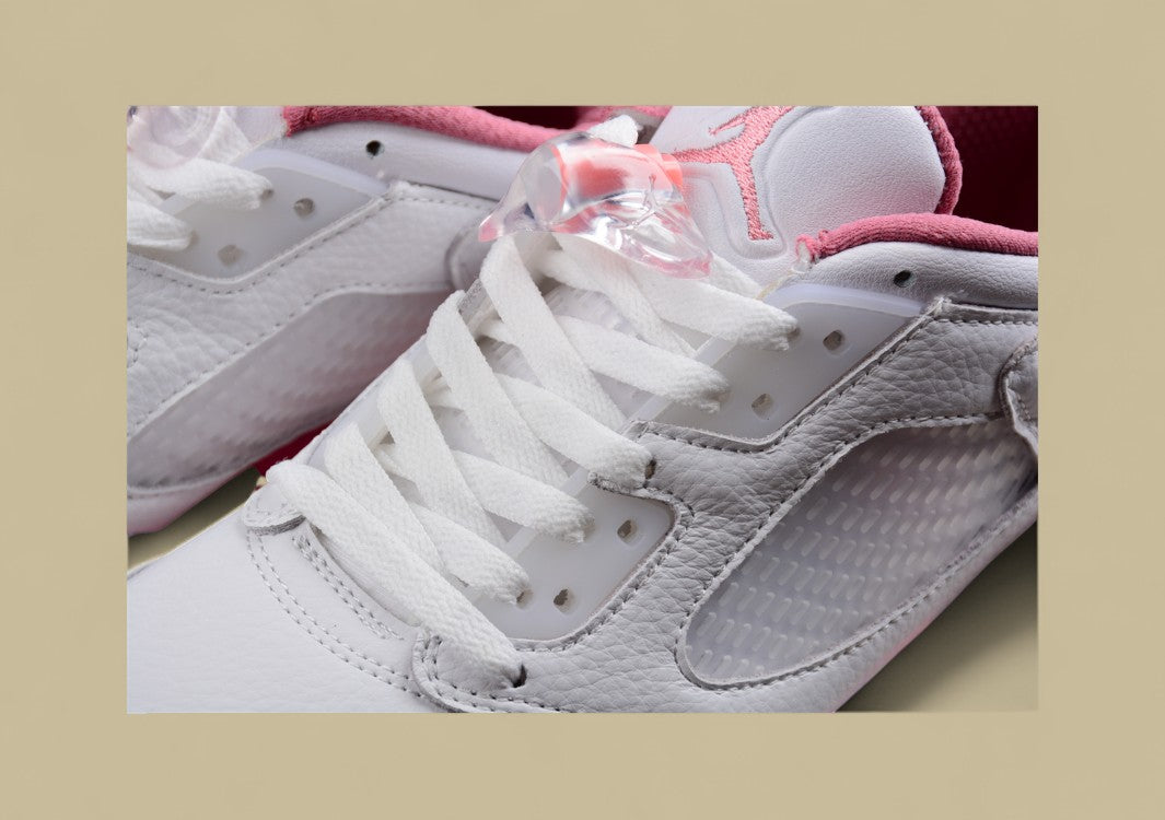 Air Jordan 5 Retro Low White and Pink