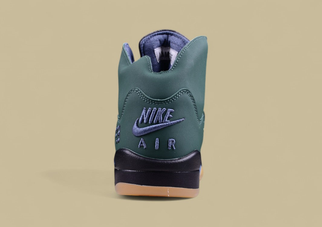 Air Jordan 5 Retro Photon Dust Black and Green