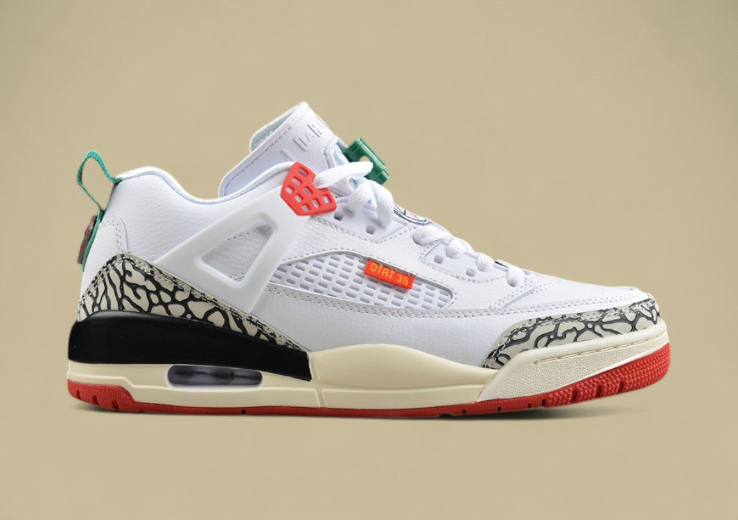 Air Jordan 5 Retro Spizike Black & White and Red