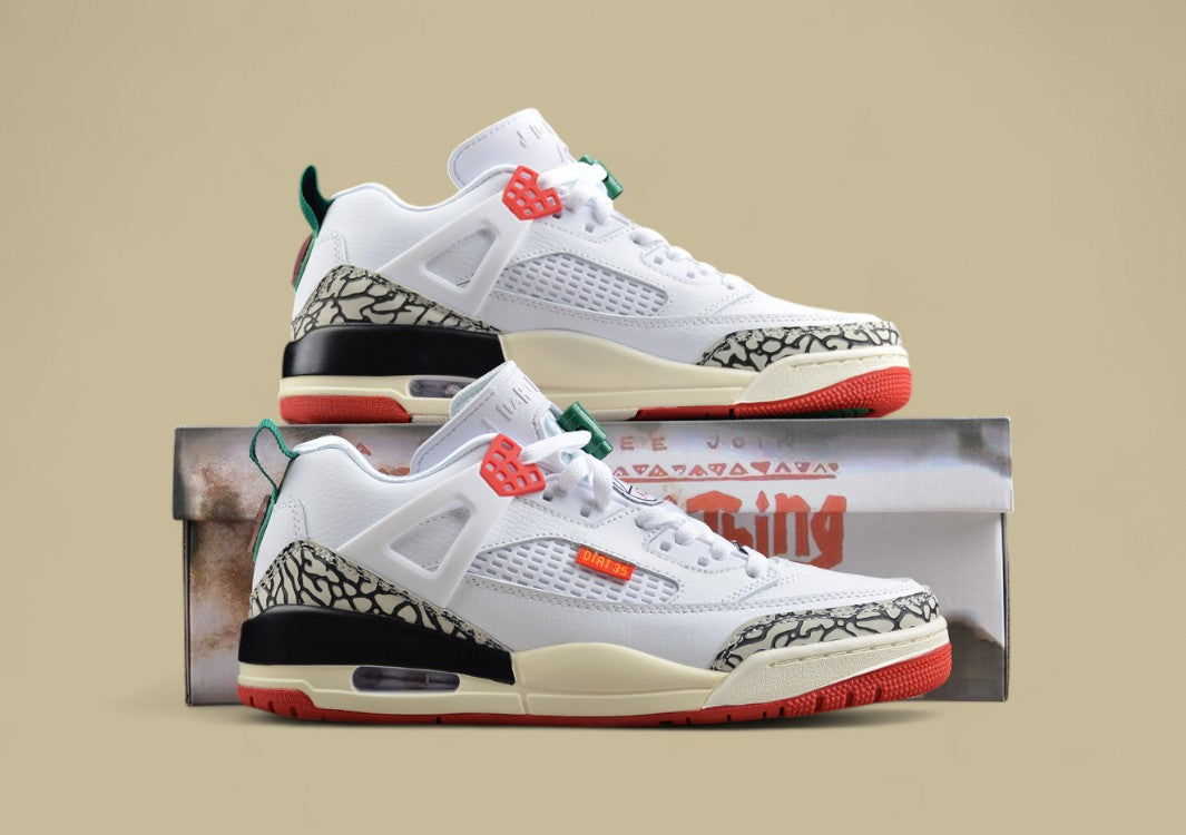 Air Jordan 5 Retro Spizike Black & White and Red