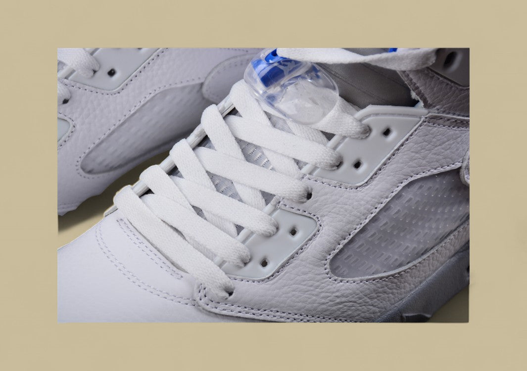 Air Jordan 5 Retro Stealth White Blue