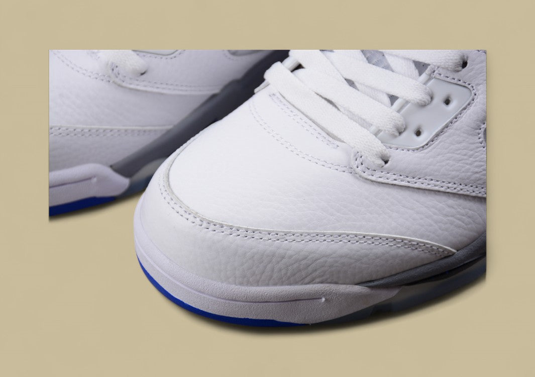 Air Jordan 5 Retro Stealth White Blue