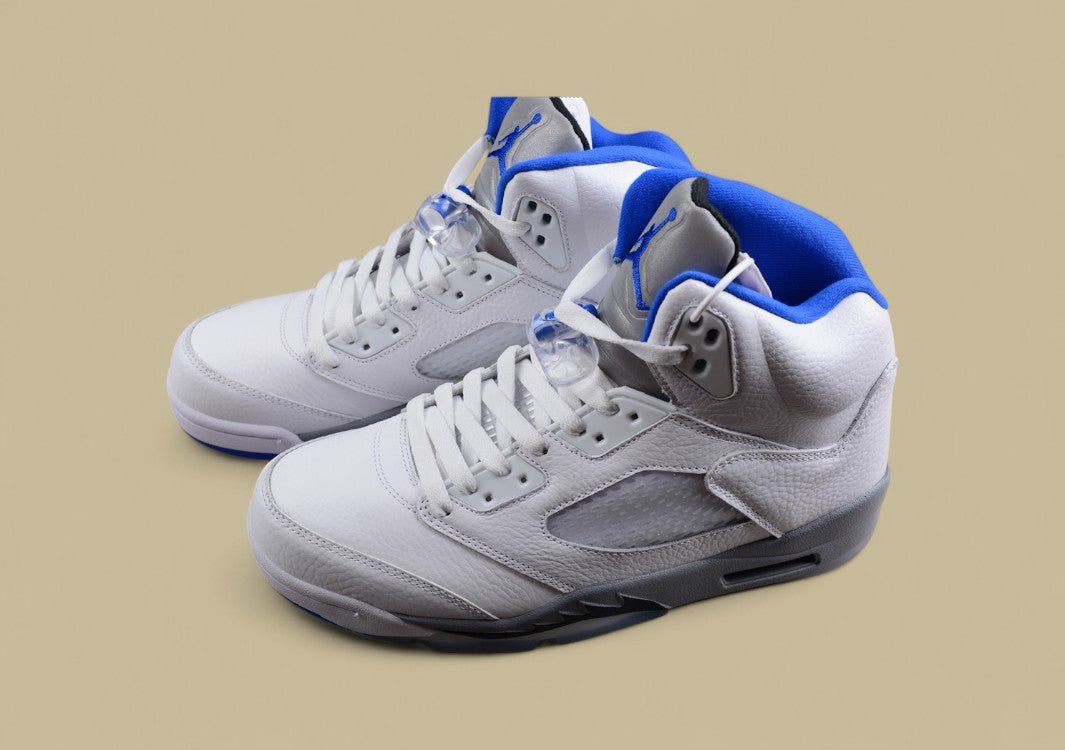 Air Jordan 5 Retro Stealth White Blue