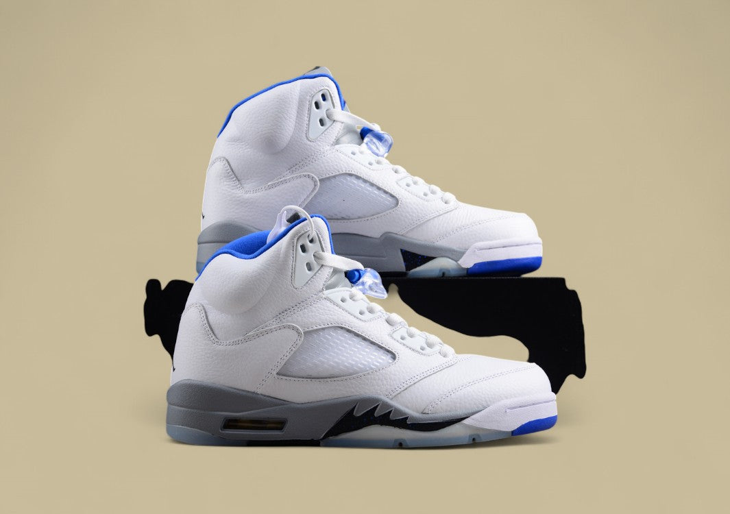 Air Jordan 5 Retro Stealth White Blue
