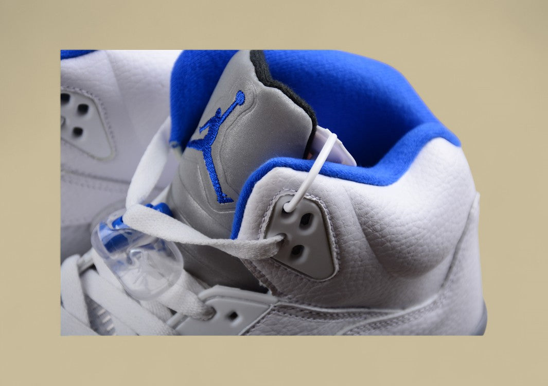 Air Jordan 5 Retro Stealth White Blue
