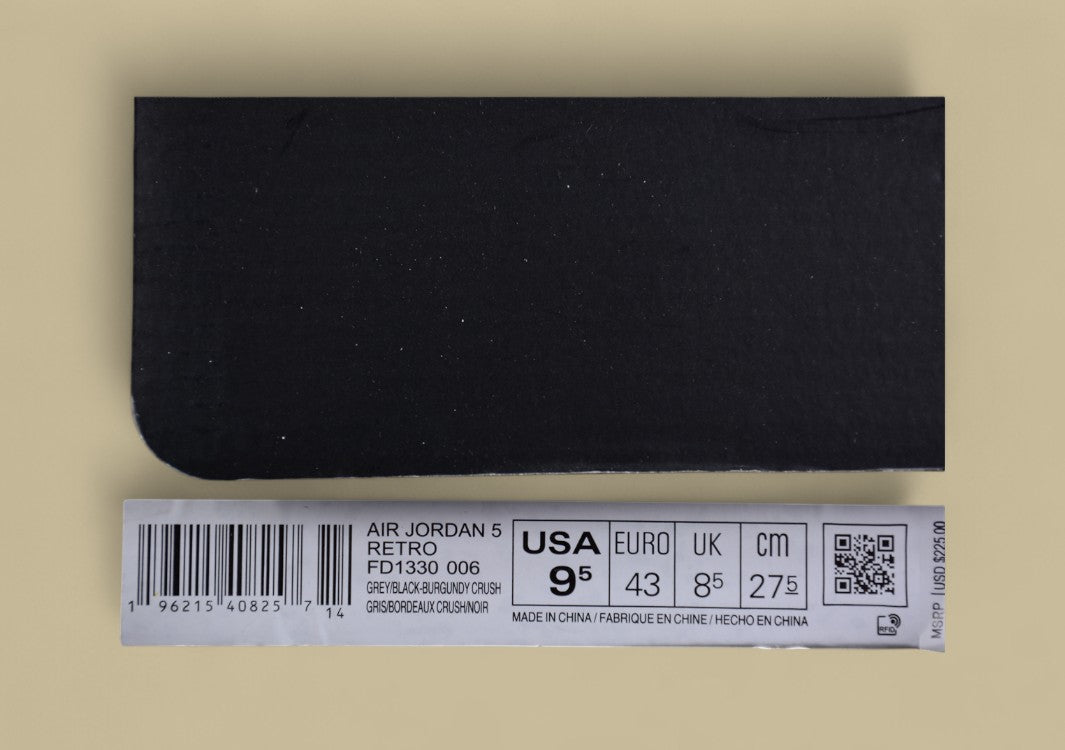 Air Jordan 5 Retro Waterproof Black Off Noir