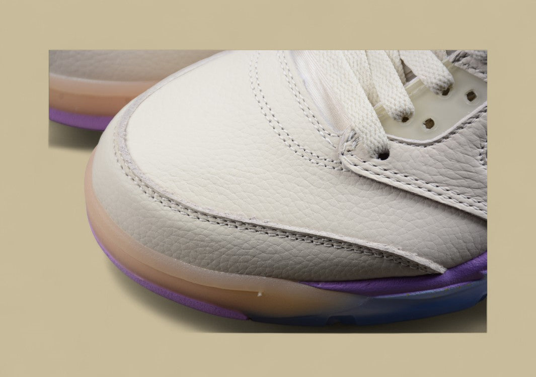 Air Jordan 5 Silver With Light Blue