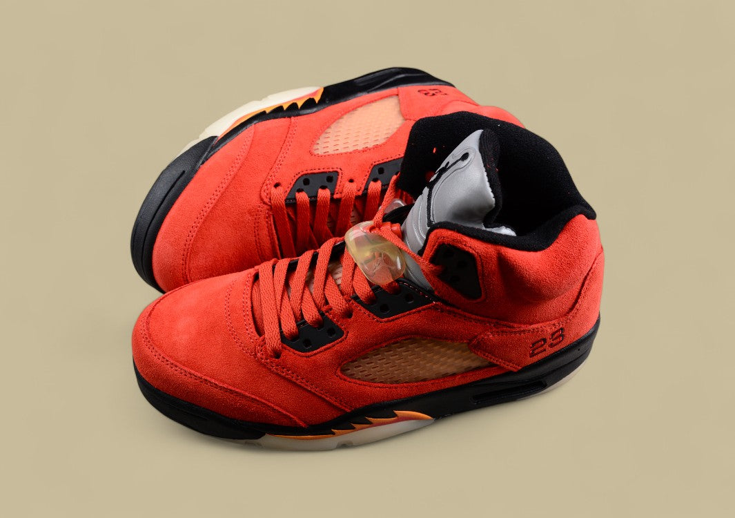 Air Jordan 5 The Bright Red Suede