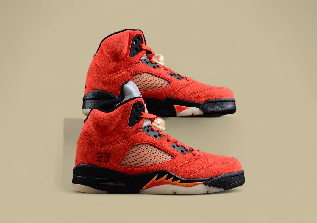 Air Jordan 5 The Bright Red Suede