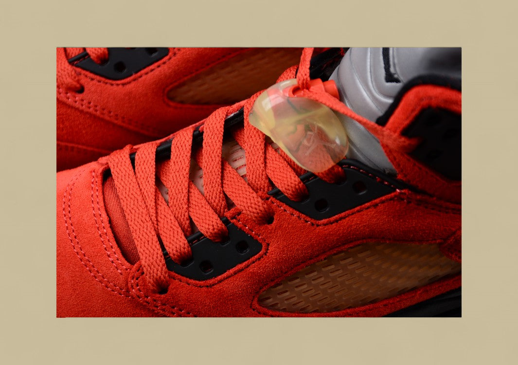 Air Jordan 5 The Bright Red Suede