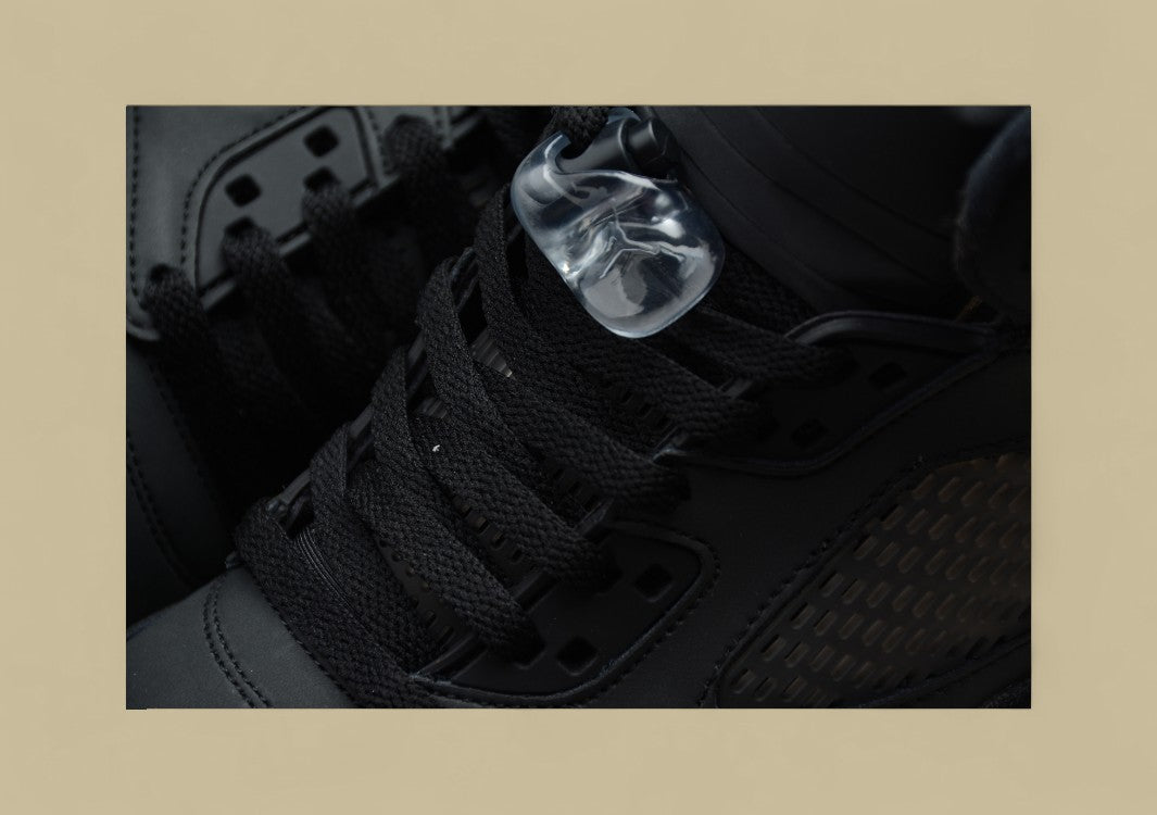 Air Jordan 5 Transparent Black Silver