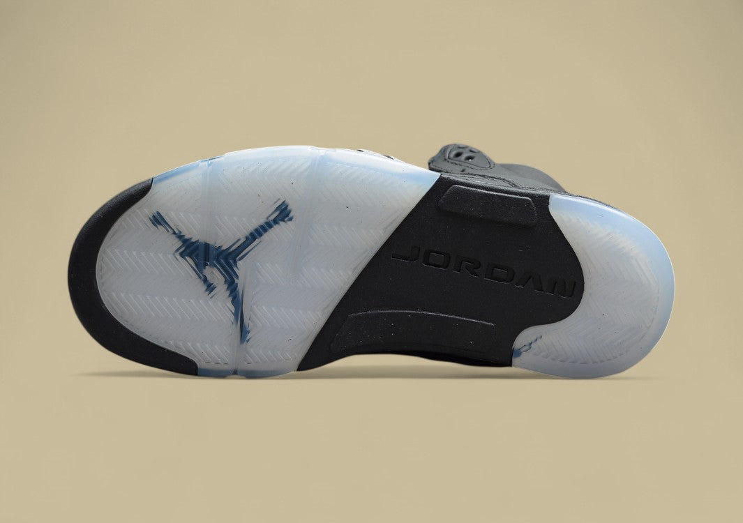 Air Jordan 5 Transparent Black Silver