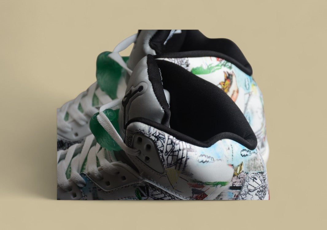 Air Jordan 5 Transparent White With Mint Green