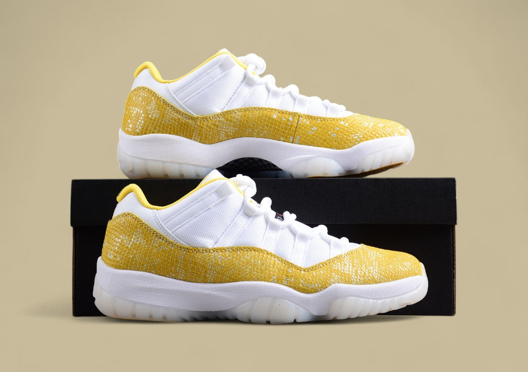 Air Jordan AJ11 Low SE "Yellow Snakeskin"