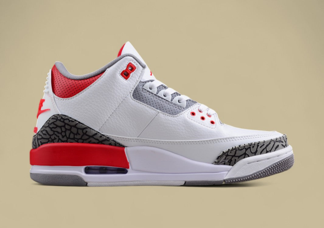 Air Jordan 3 Retro "Fire Red" – Legendäres Design mit explosivem Farbakzent