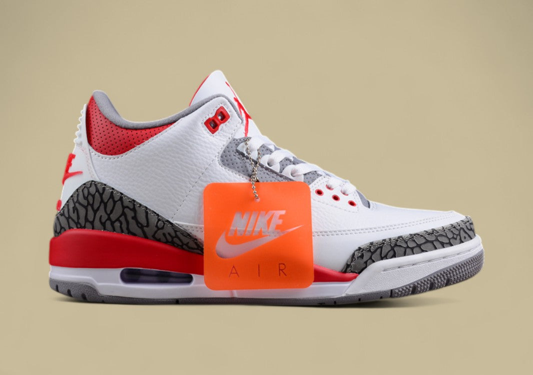 Air Jordan 3 Retro "Fire Red" – Legendäres Design mit explosivem Farbakzent