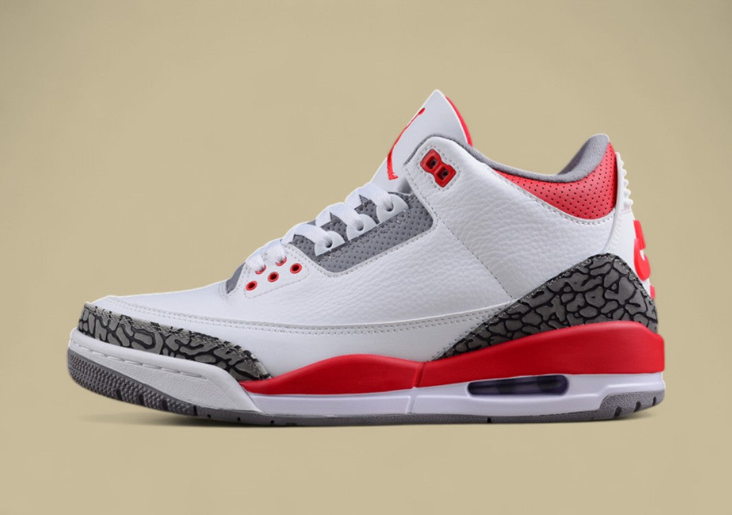 Air Jordan 3 Retro "Fire Red" – Legendäres Design mit explosivem Farbakzent