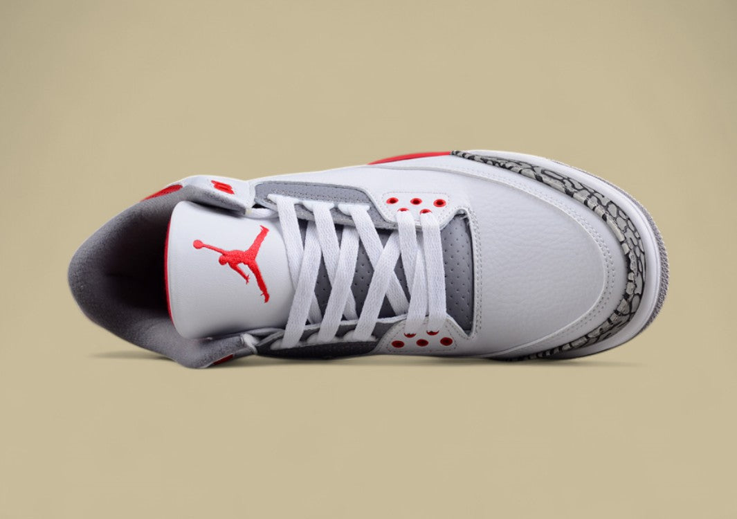 Air Jordan 3 Retro "Fire Red" – Legendäres Design mit explosivem Farbakzent