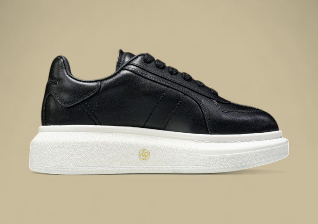 Alexander Mcqueen 24 Autumn And Winter Lovers Wide Sneakers Black/white