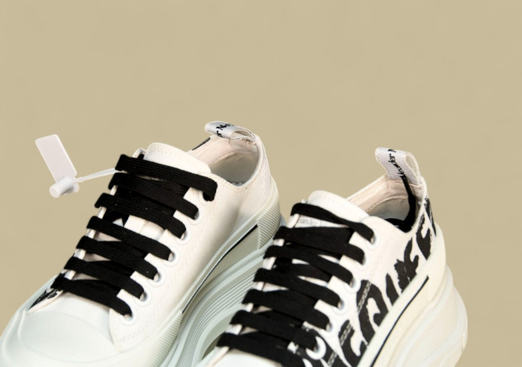 Alexander Mcqueen Sole Sneakers White & Black