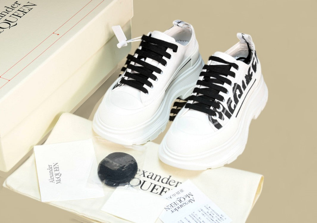 Alexander Mcqueen Sole Sneakers White & Black